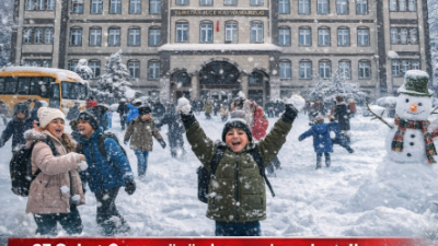 Elbistan’da etkili olan olumsuz hava koşulları nedeniyle 27 Şubat 2026