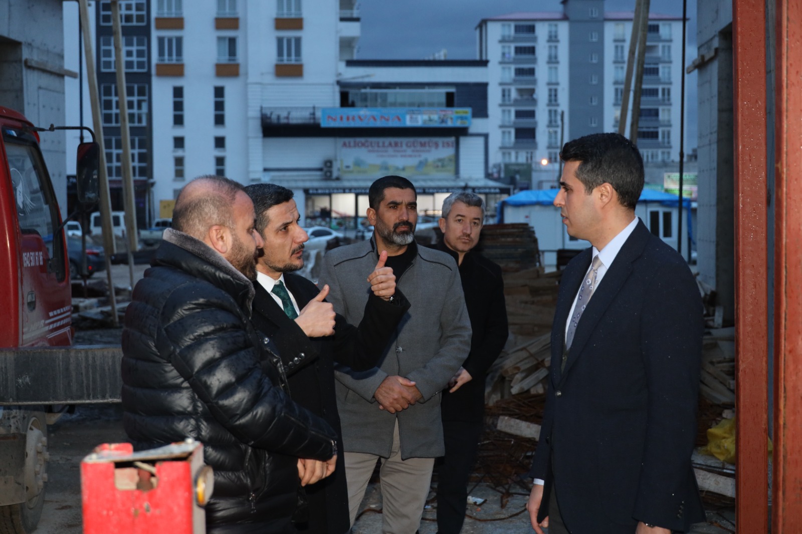 Elbistan’da yapımı süren Hacı Hasan (Kıral) Camii inşaat çalışmalarında önemli