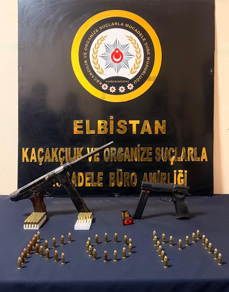 Afşin ilçesinde gerçekleştirilen başarılı operasyon kapsamında çok sayıda silah, mühimmat