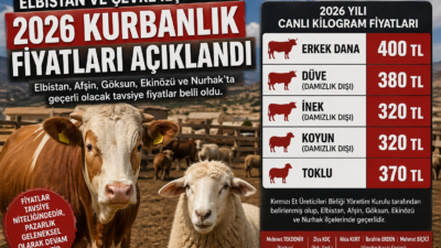 Kahramanmaraş’ın Elbistan başta olmak üzere Afşin, Göksun, Ekinözü ve Nurhak