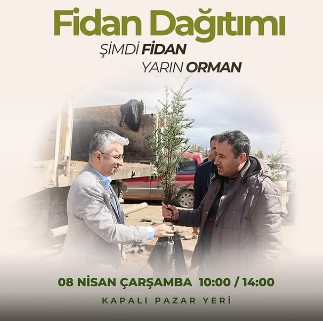 Elbistan Belediyesi, doğaya katkı sağlamak ve yeşil alanları artırmak amacıyla