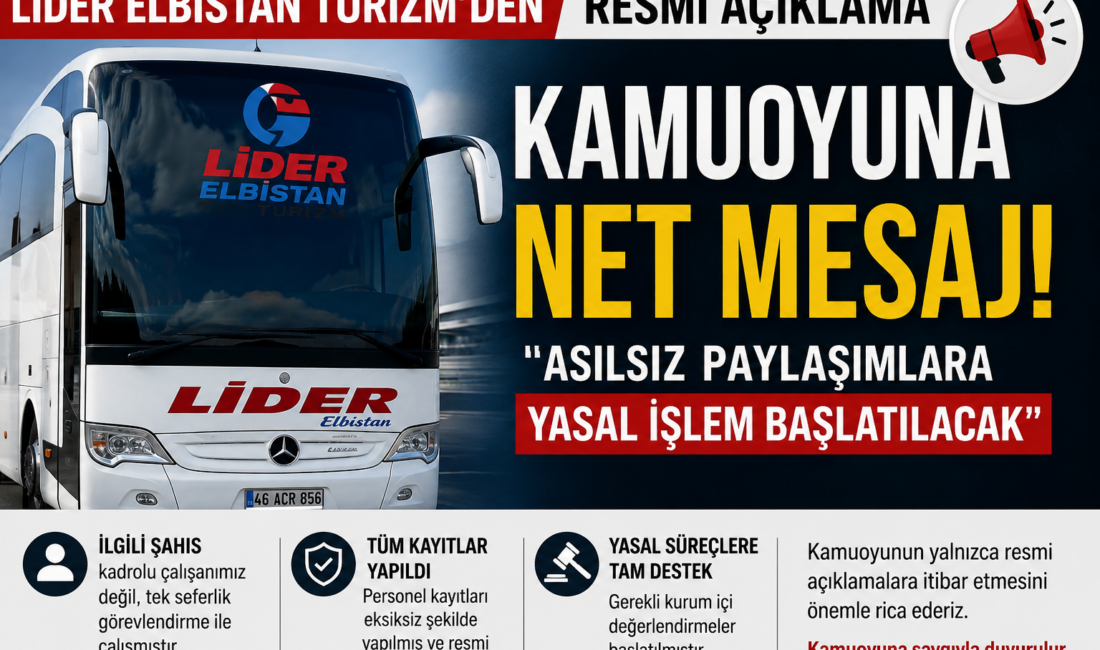 Lider Elbistan Turizm son günlerde